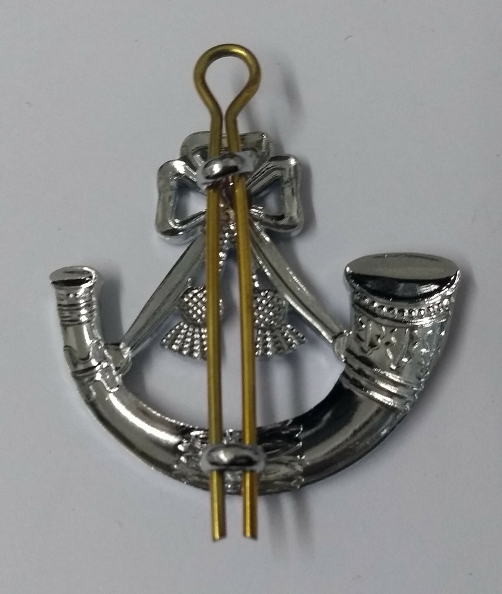 Genuine British Light Infantry Cap / Beret /Hat Split Pin Metal Badge LI - New