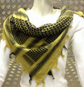 100% Cotton Shemagh / Arab Scarf / Pashmina / Wrap / Sarong. Beige & Black - NEW
