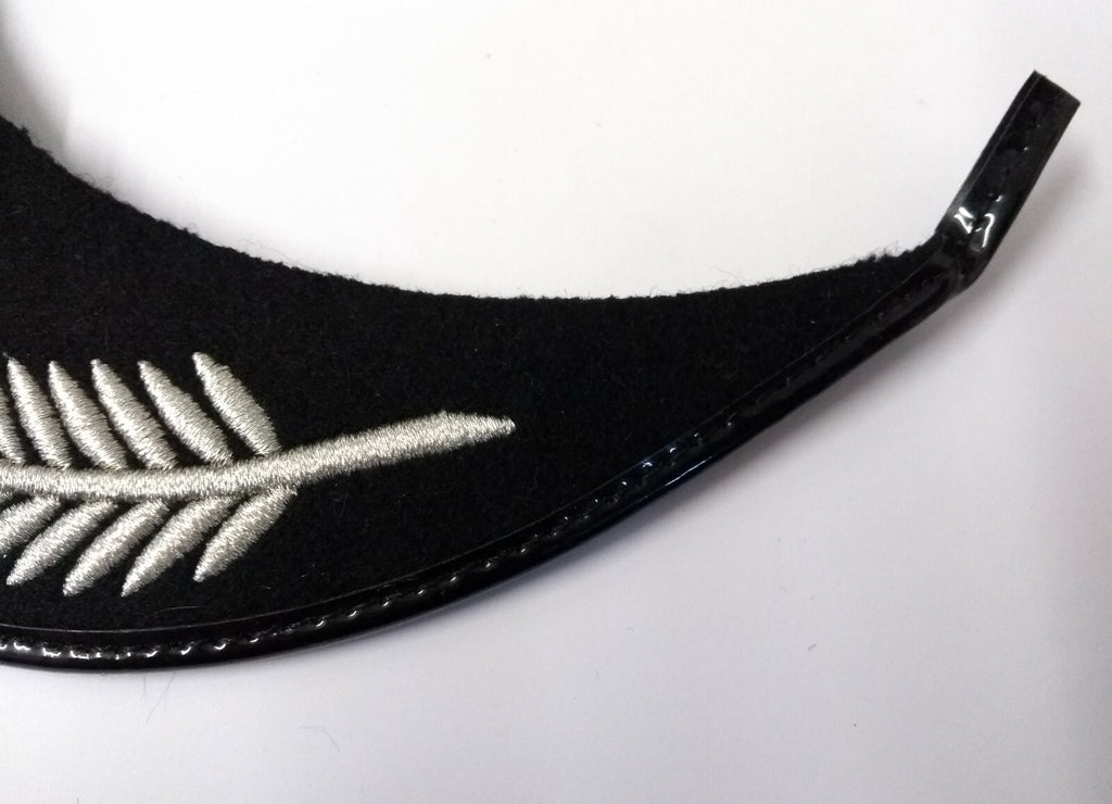 Genuine British Made Senior Officer Silver Laurel Braid Dress Cap Peak NEW
