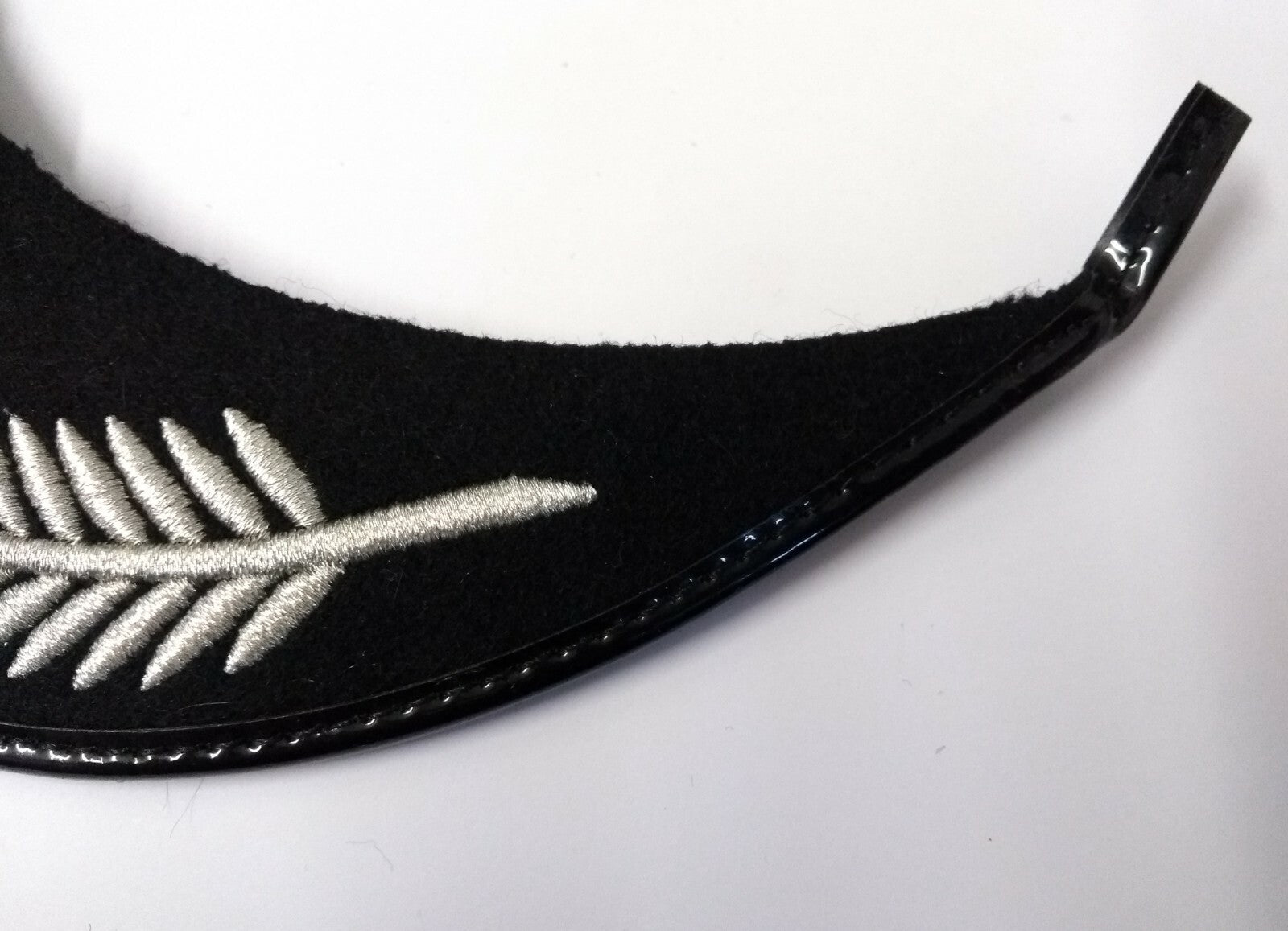 Genuine British Made Senior Officer Silver Laurel Braid Dress Cap Peak NEW