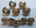 Assorted British Army Regimental Insignia Buttons Medium and Large Sizes X10