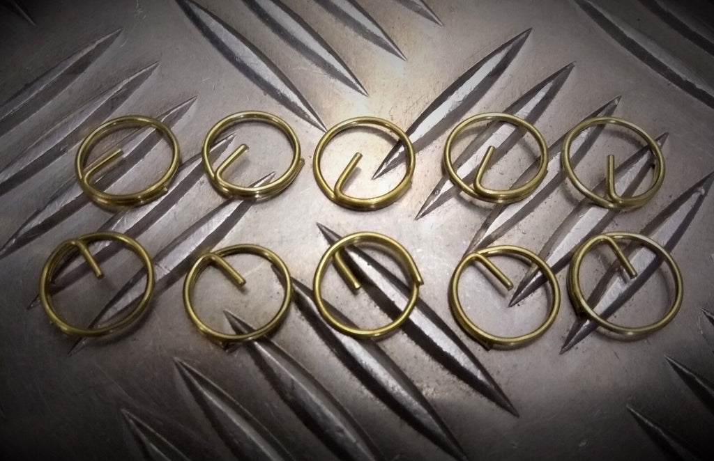 Metal Button Split Rings ½" Diameter