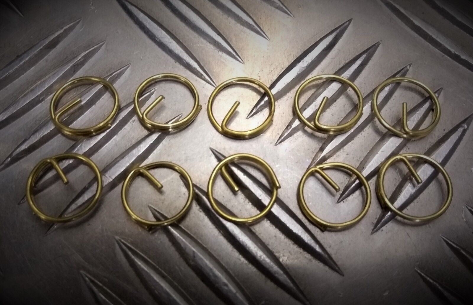 Metal Button Split Rings ½" Diameter