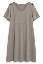 Army Stone Colour Woman's Maternity Dress Loose Fit Bust 100cm- NEW