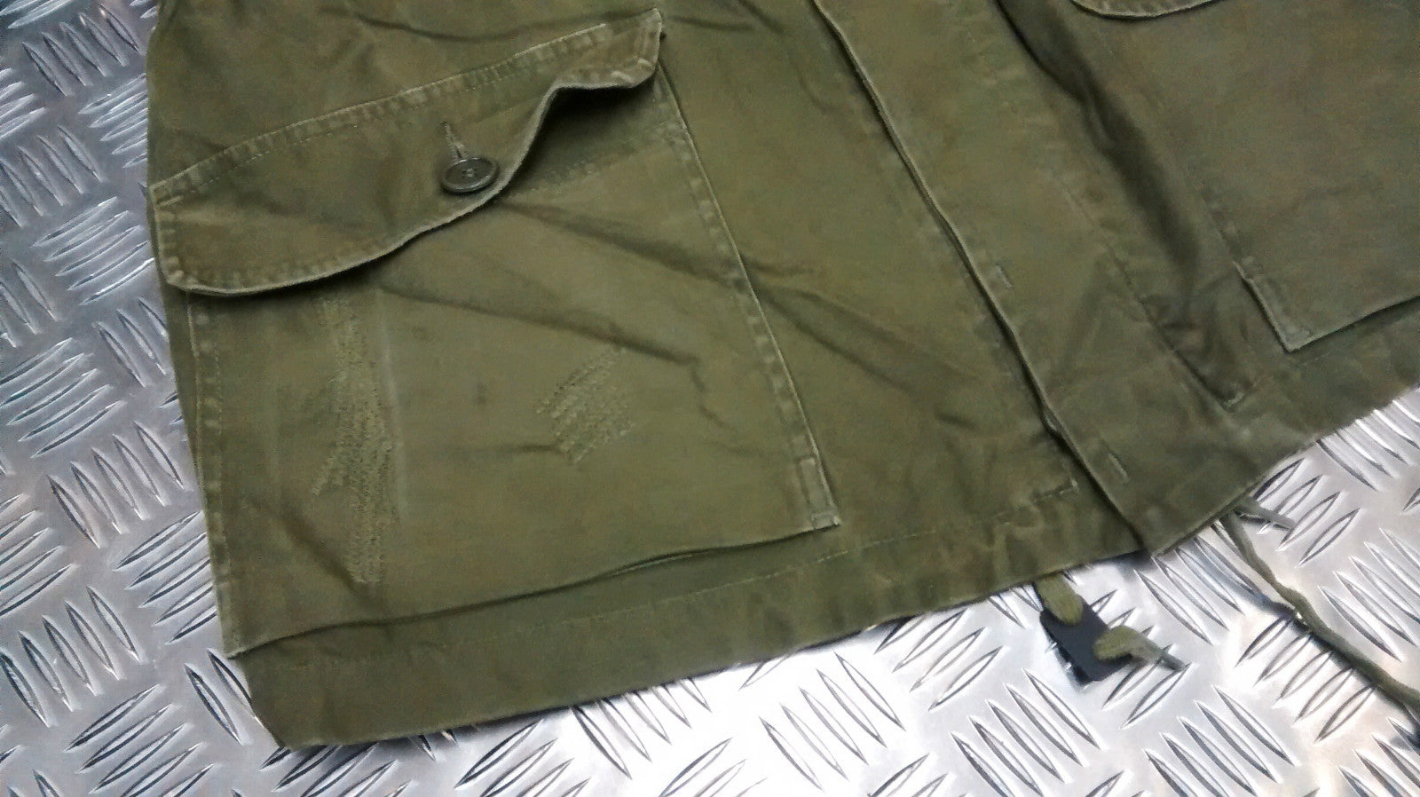 Genuine Vintage Military Combat Jacket 1980's Distressed Look Unique Look 80's