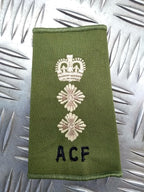ACF OD Green Colonel Rank Slide Epaulette - NEW