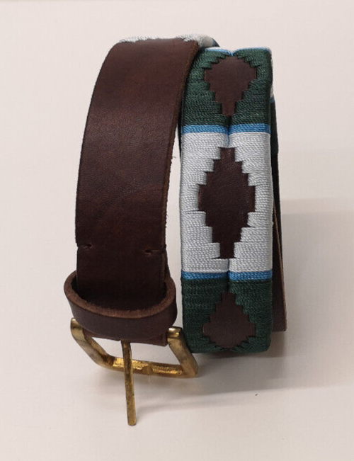 Royal Signals Leather Polo Belt with Brass Buckle Size 32"