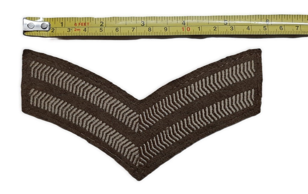 No2 Corporal Chevrons British Army Guards / Footguards 2 Stripes Rank Bars 1 Pr