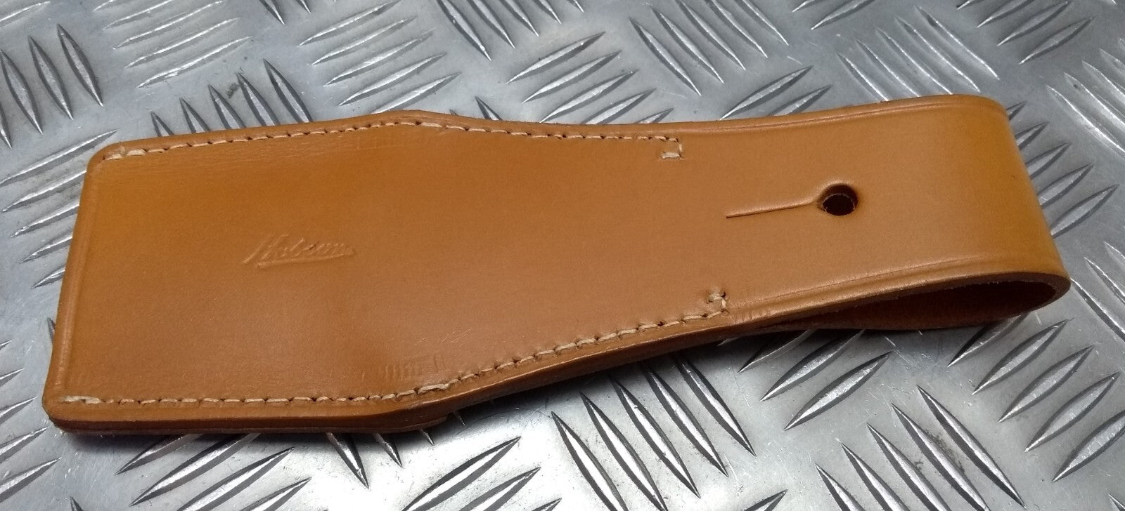 Vintage Baton Frog / Sheath Ceremonial & Parade Light Brown Leather by Hobson