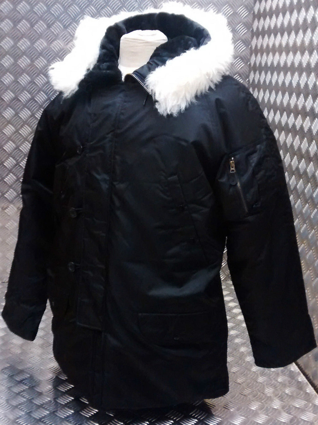 US N3B Military Style ECW Snorkel Parka Black NEW
