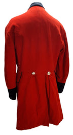 Red Long Coat Royal Hospital Chelsea Queens Crown British Army Uniform Faulty