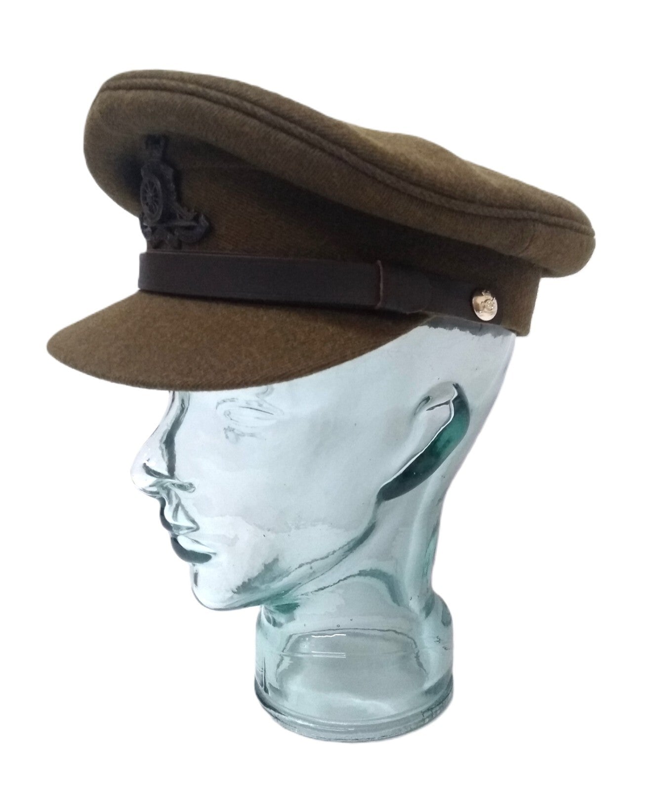 No2 Officer Hat Artillery British Army Full Insignia & Chin Strap Goldings 55cm
