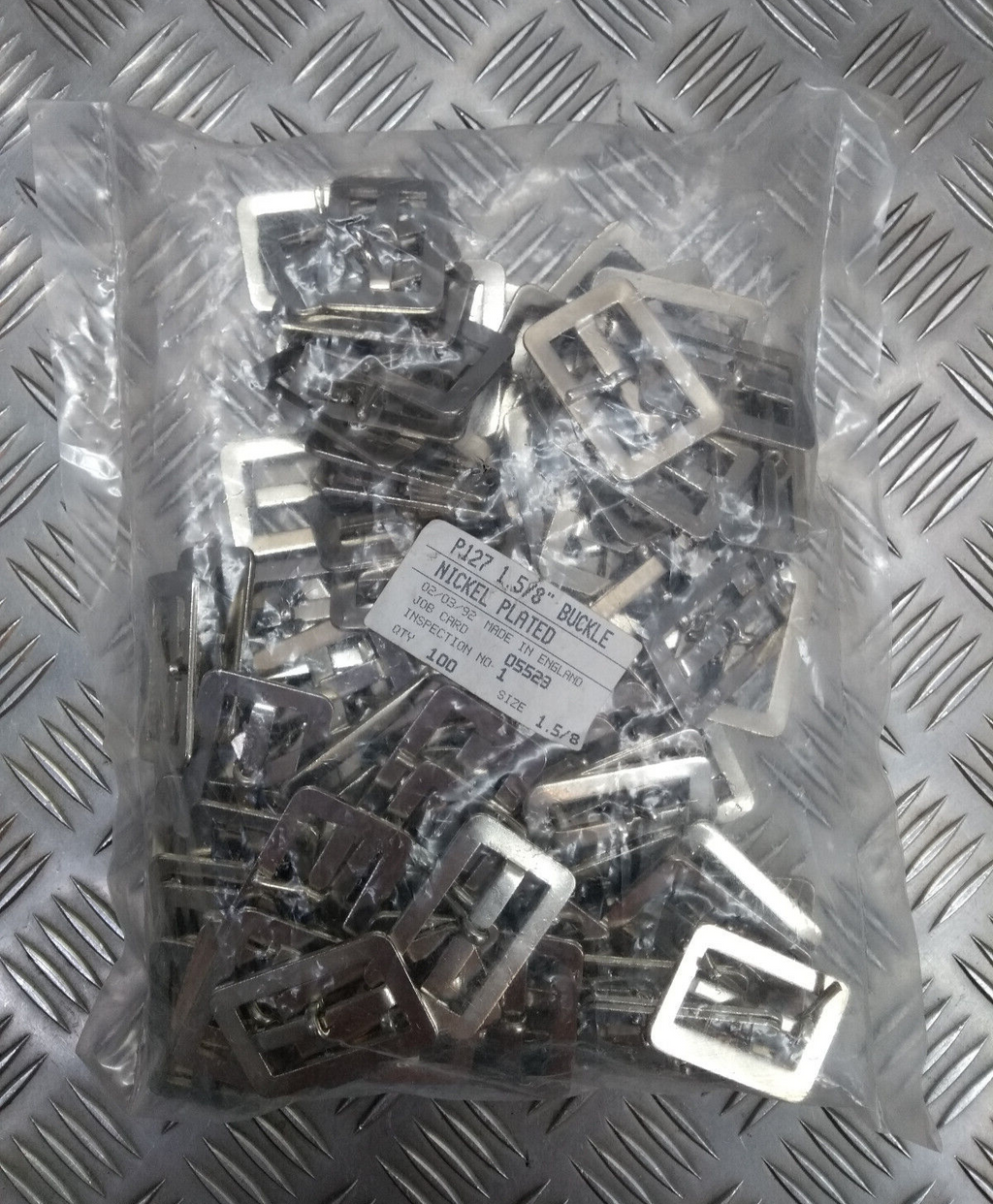 Nickel Plated Buckles 1 5/8" \ 42mm x 100 NEW