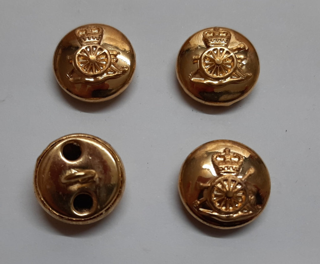 Royal Artillery Regimental Mounted Dress Button Set X4 British Army Insignia