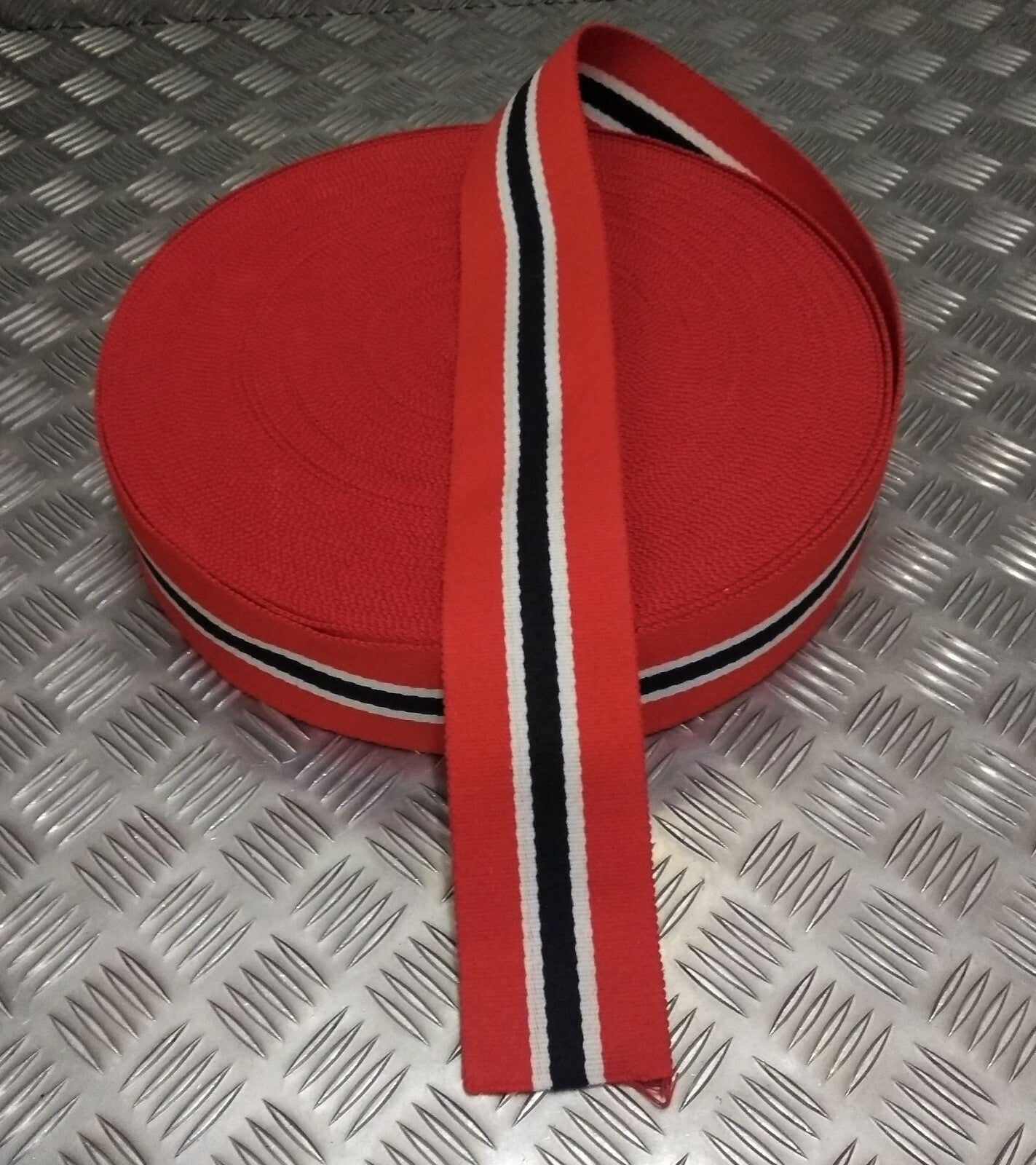 Belting Trinidad Service Style 3 Colour Cotton Canvas Belt Material- NEW