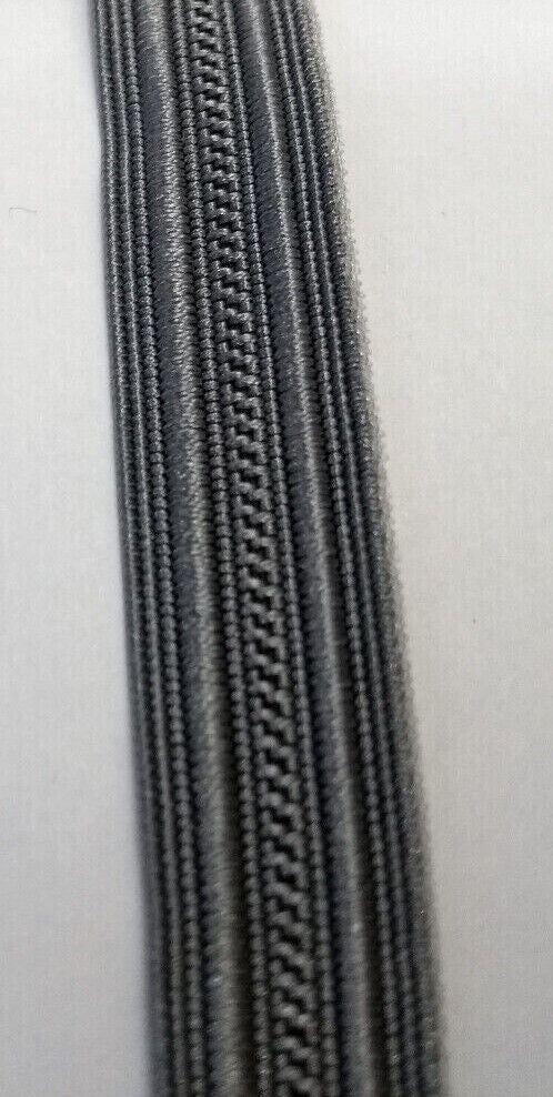 Silver / Grey Viscose Flat Braid / Lace / Ribbon 11mm wide Genuine British Made