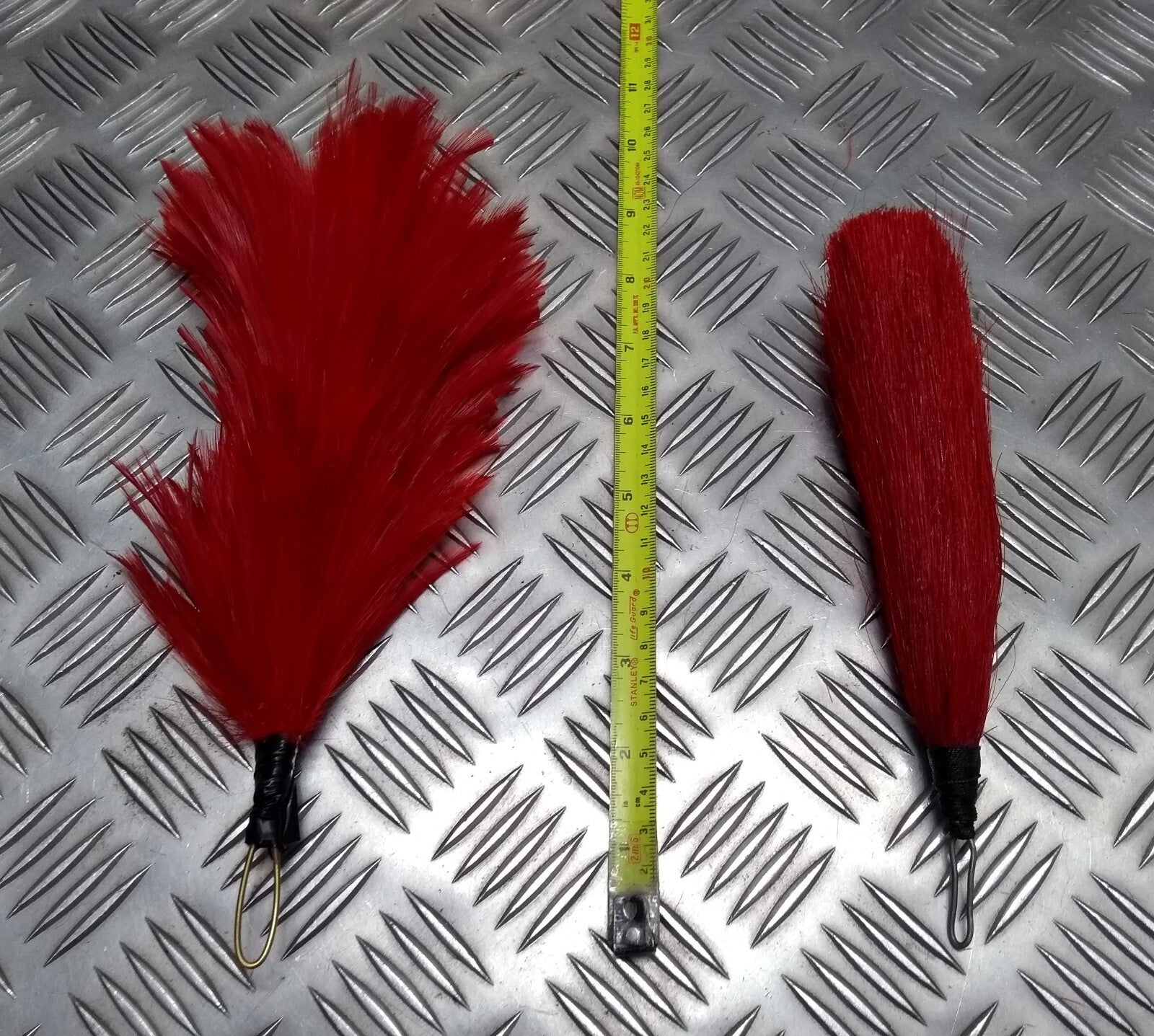 Red Hackles Plumes British Army Issue Horse Hair and Feather Type 1 of Each