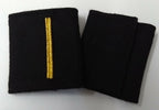Genuine British Made Gold Embroidered Flash 1 Bar Felt Naval Sliders