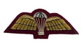 Mess Kit Badge Parachute Wings Cherry British Hand Embroidered Para Arm Patch
