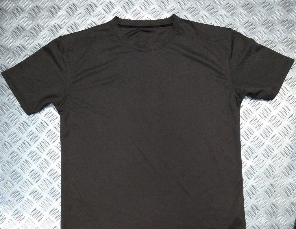 Mesh T-Shirt Anti Static Self Wicking Black or Brown Genuine British