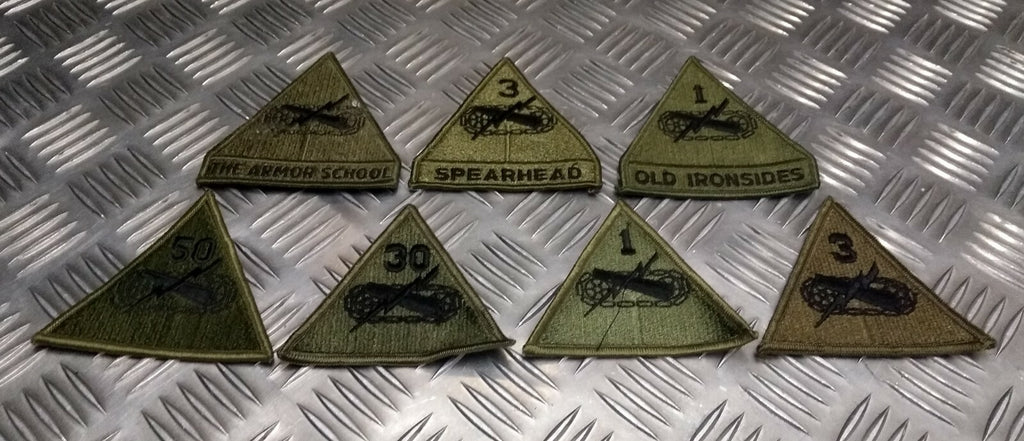 Vintage US Issue Armoured Division Patch Spearhead Ironsides