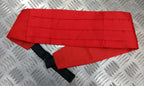 Genuine Vintage British Made Scarlet Red Pleated Mess Dress Cummerbund 36" X 4¼"