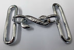 Genuine British Issue Chrome Plated 2" Snake Belt Buckle Set STD56