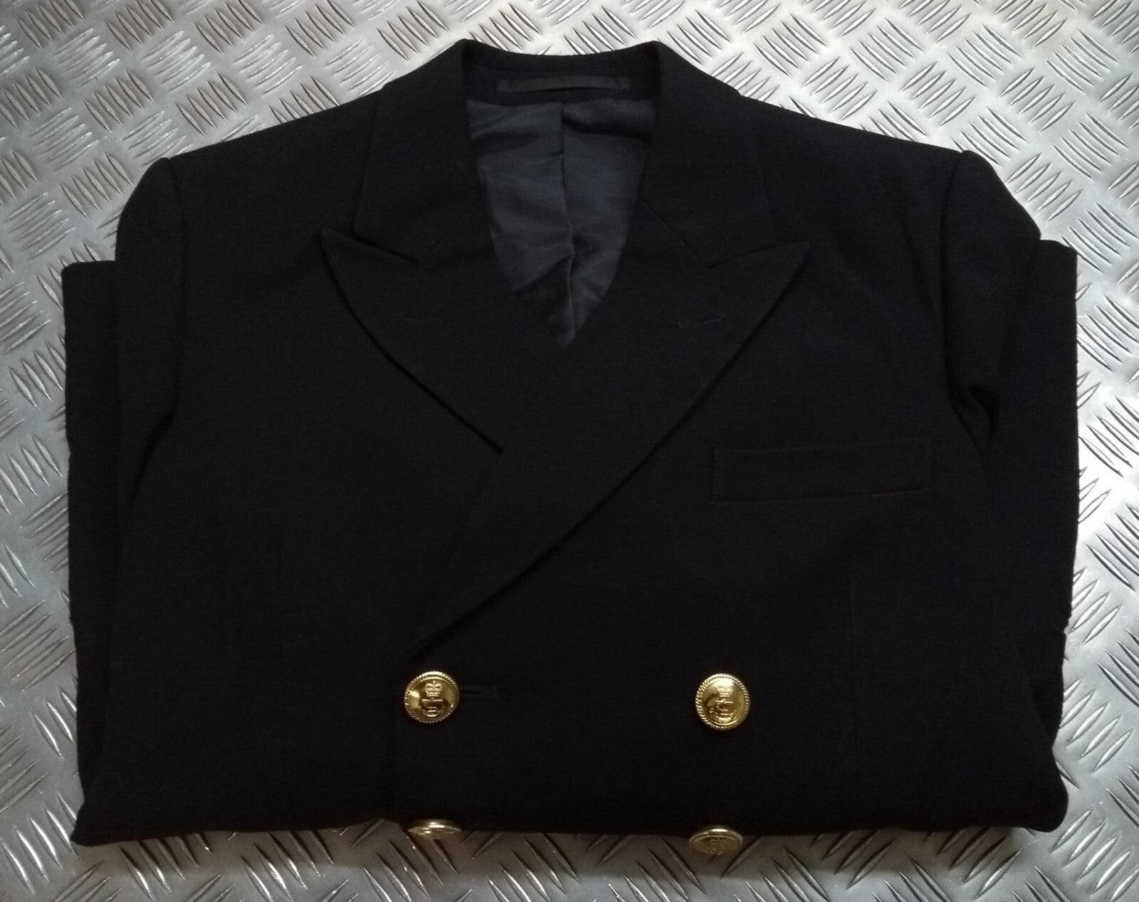 No1C British Naval Diagonal Serge Dress RN Jacket Blazer 100cm