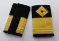 Naval Shoulder Slides Officers Style Gold Lace Navy NEW