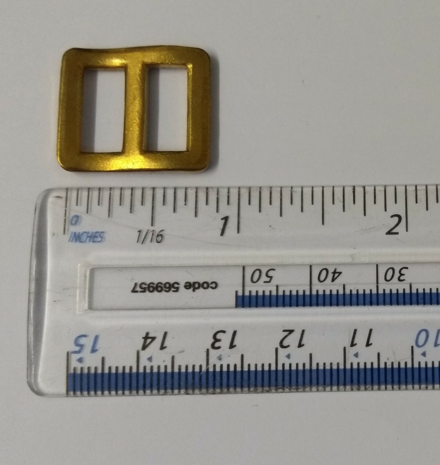 X50 Brass Wave Buckles British Issue Small 1/2" Webbing Straps