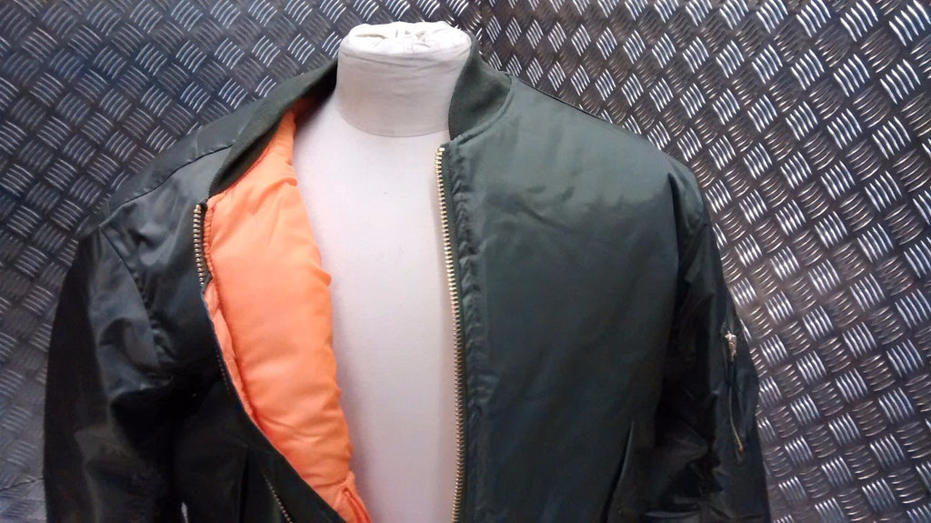 MA1 US Military Style Bomber Jacket Green OD - NEW
