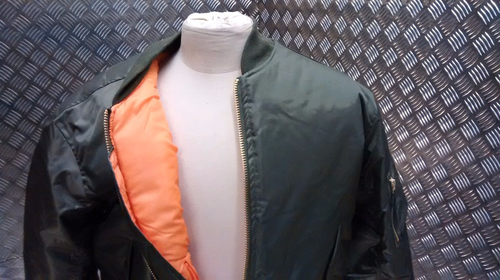 MA1 US Military Style Bomber Jacket Green OD - NEW