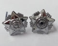 Bersedia Berkhidmat Pips For Officers Silver Coloured With Two Prong Fixings