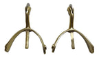Swan Neck Spurs Short British Army / Officers Boots Brass / Gold Finish