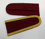 Senior Officer Shoulder Boards Obsolete Stock Maroon Melton Gold Braid UK Made