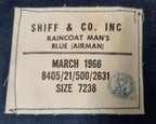 Vintage Air Force Raincoat 1966 Royal Canadian Airman's RCAF Shiff & Co INC