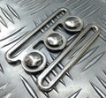 Genuine British Nurses Replacement Ball Belt Buckle Set Chrome NEW