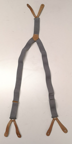 Genuine British Army / RAF Royal Air Force Braces with Leather Buckles -SMALL- Adjustable