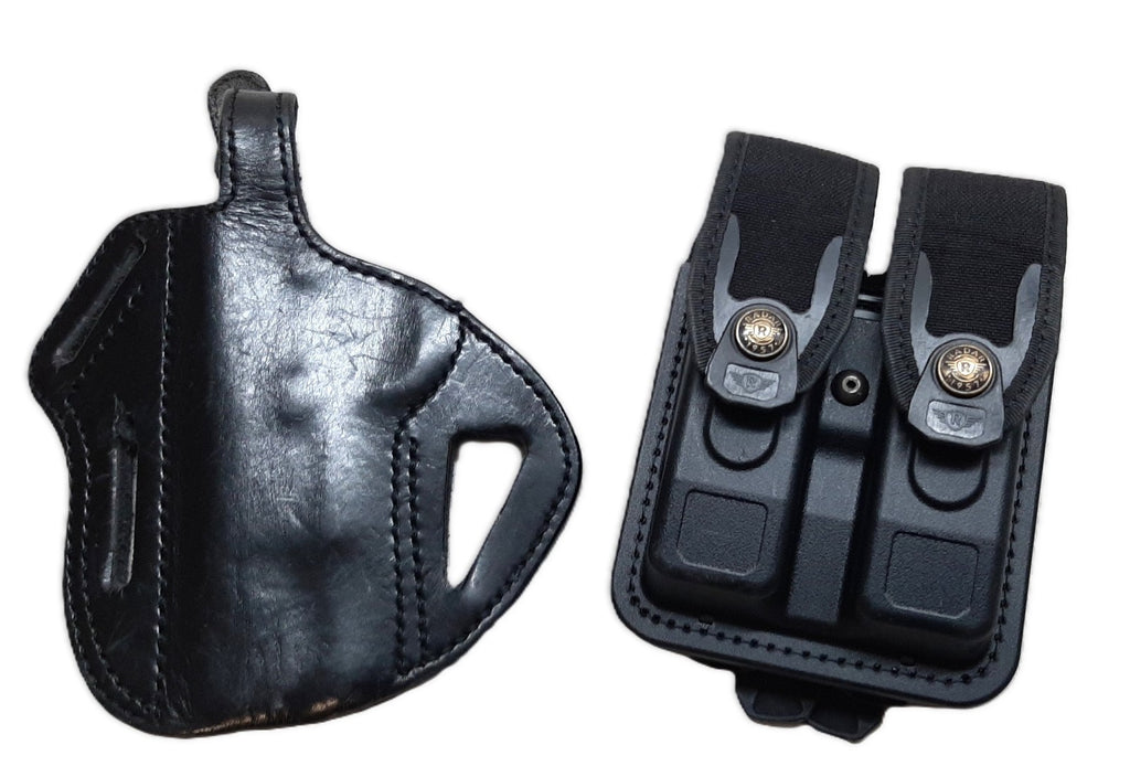 Pancake Holster Left Hand Draw PWL with Radar Double Ammo Magazine Carrier