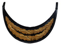 General Officer Peak British Oak Leaf Gold Wire Sprig Dress Hat Visor