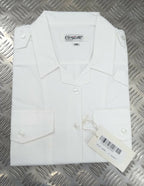 White Shirt Standard Female Security Style British Made with Epaulettes OPG NEW