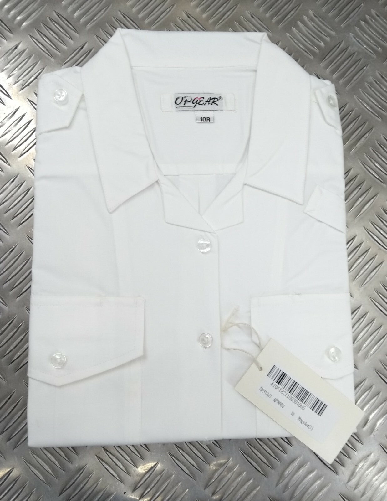 White Shirt Standard Female Security Style British Made with Epaulettes OPG NEW