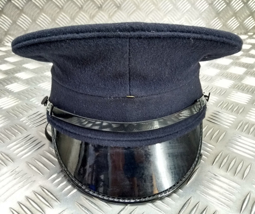 Black Dress Hat Genuine British Made Uniform Visor Cap - Assorted Sizes