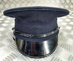 Black Dress Hat Genuine British Made Uniform Visor Cap - Assorted Sizes