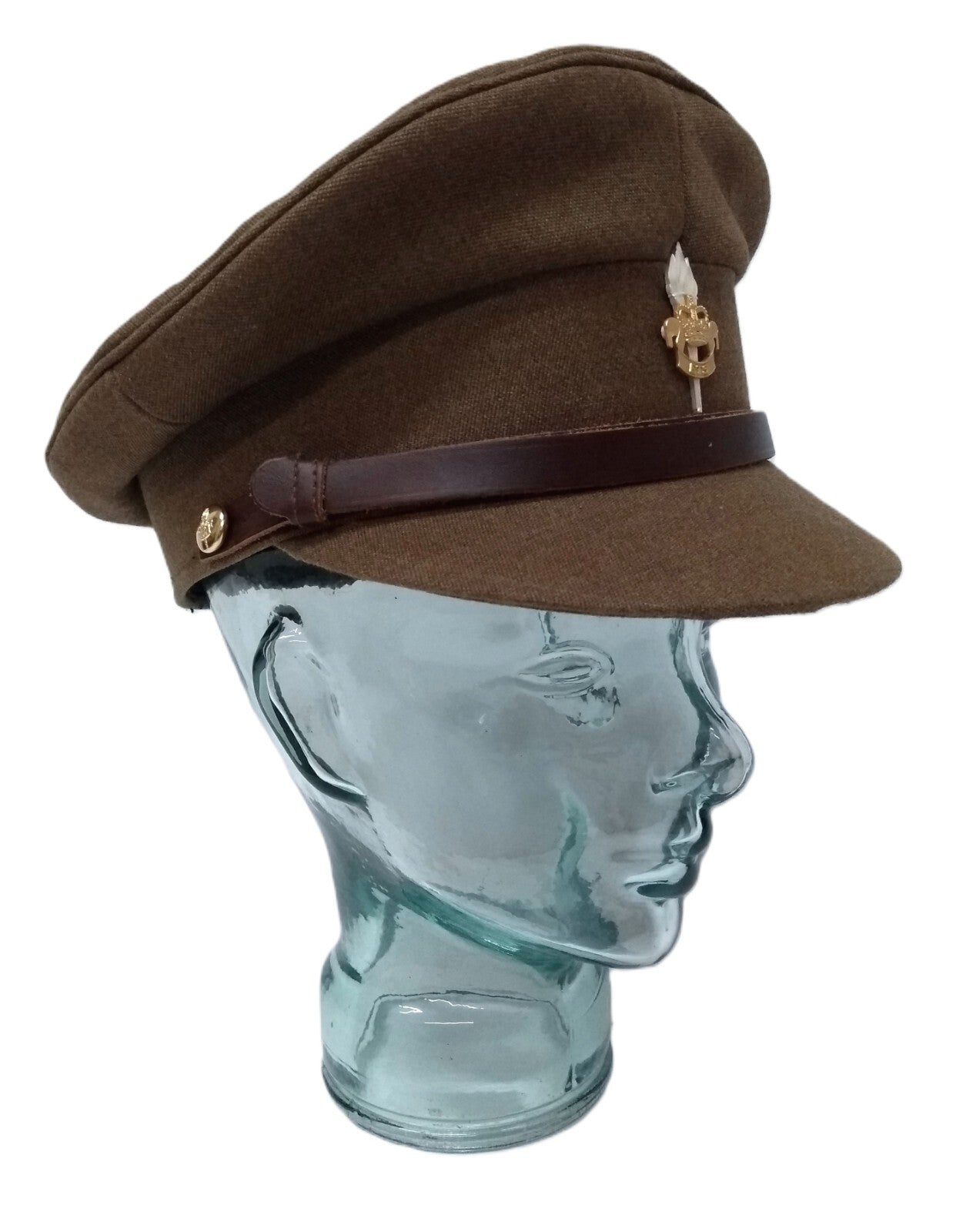 No2 Officer Hat AGC ETS British Army Full Insignia & Chin Strap Goldings 56cm