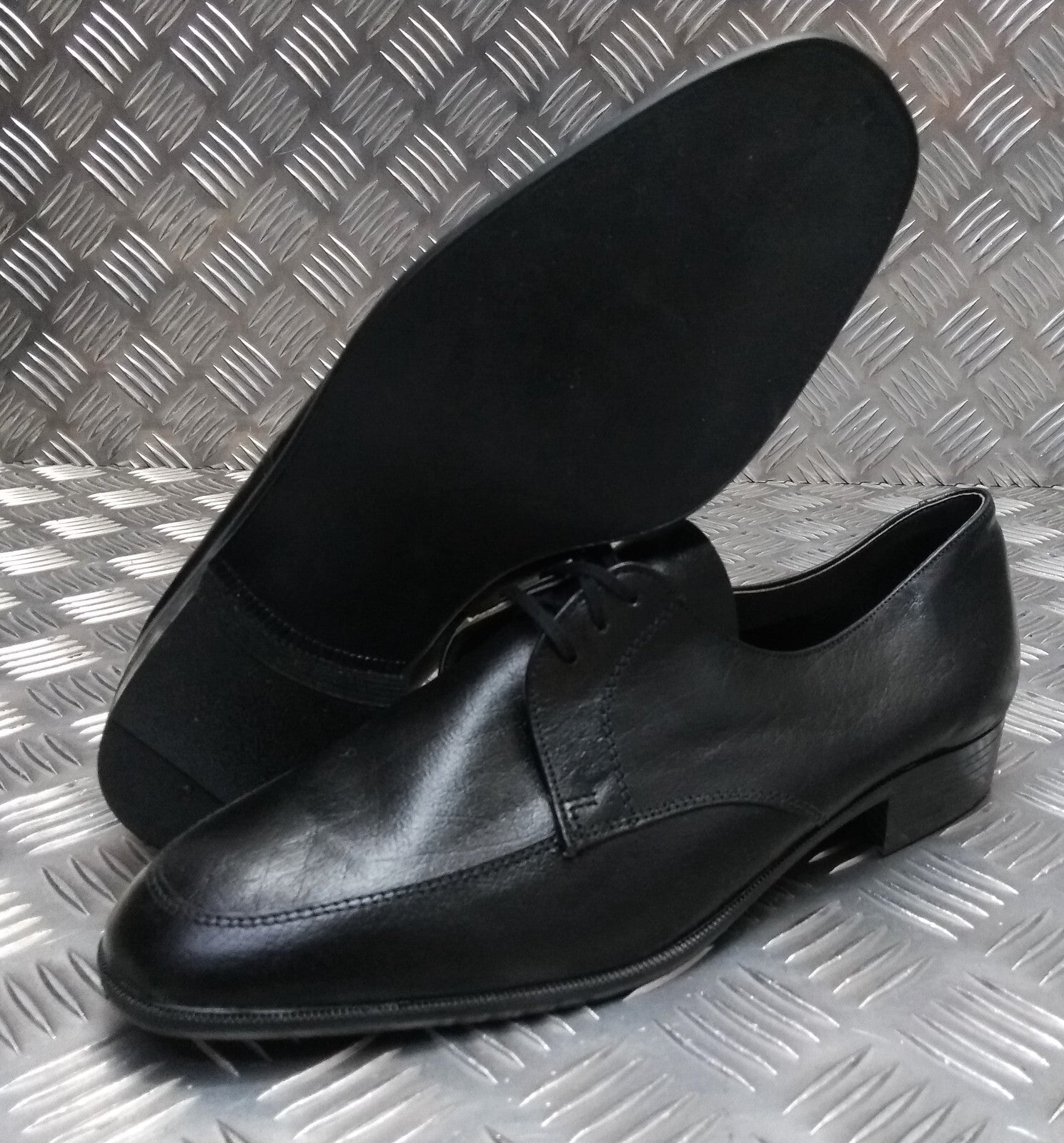 Hobson Dress Shoe Lightweight Uniform Issue Formal Black Leather Moulded Sole