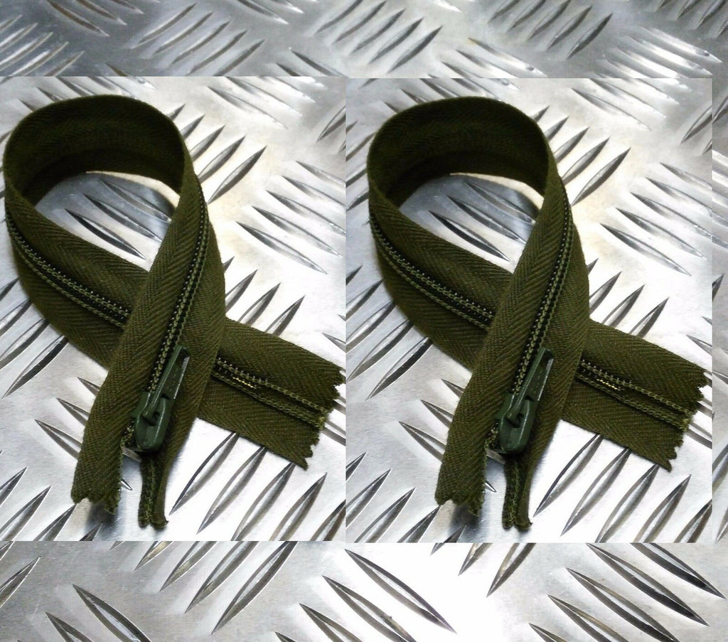 Genuine British X2 OPTI 8" Closed End Green Zip / Zipper H Duty ZPM39
