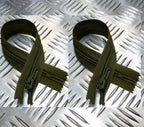 Genuine British X2 OPTI 8" Closed End Green Zip / Zipper H Duty ZPM39