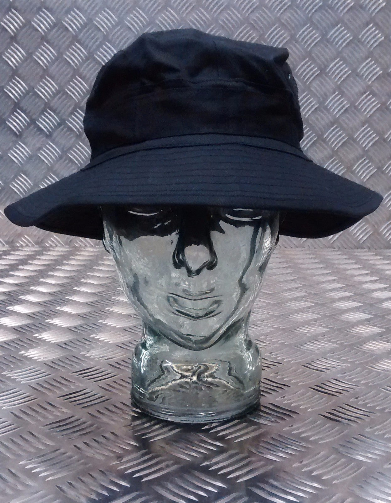 Military Style Special Forces Boonie Hat / Bush Hat Short Brim Stealth Black NEW