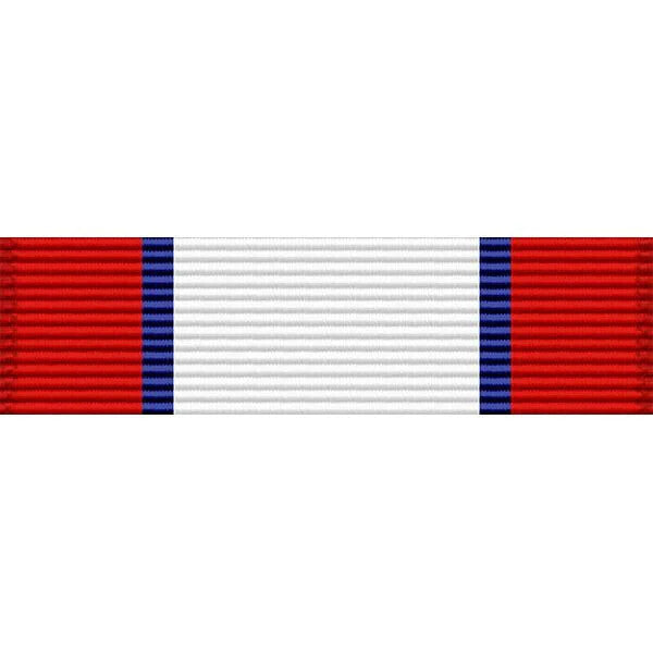 US USA Distinguished Service Medal Ribbon on Bar / Red Blue White